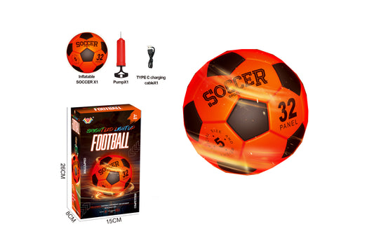 B/O INFLATABLE FOOTBALL WITH LIGHT