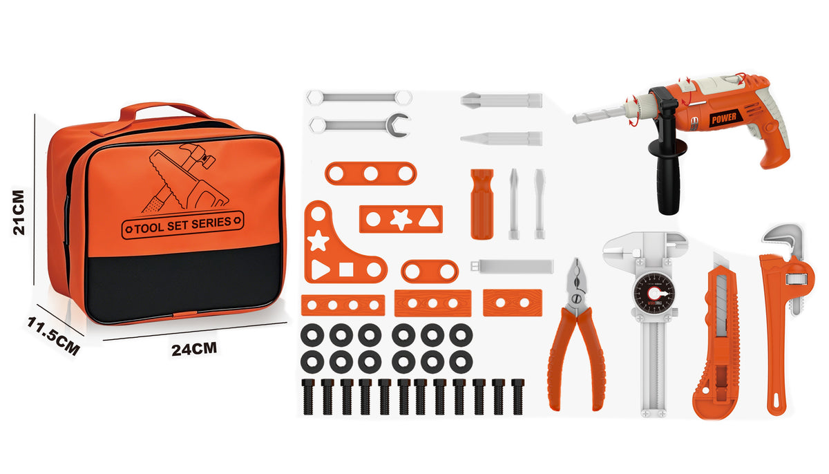 Impact drill tool set
