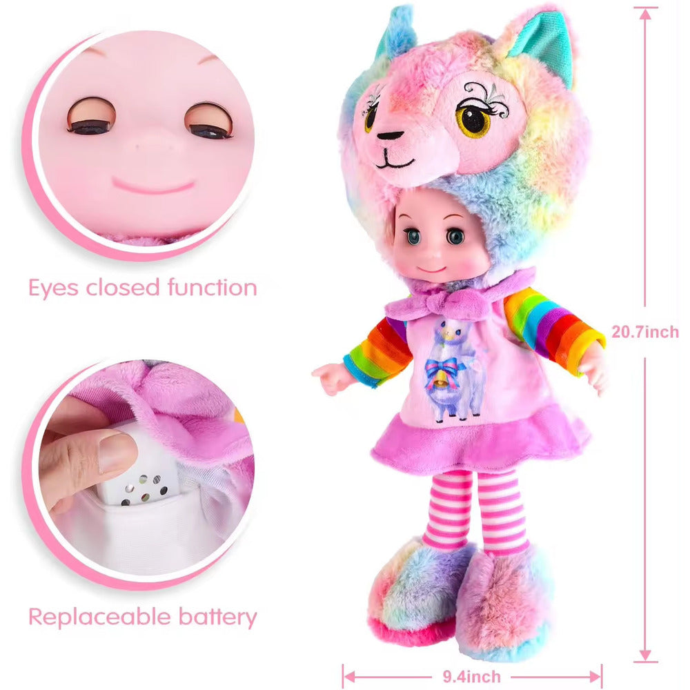 Kunyang Vanilla - Electronic Alpaca Doll - 19 Inches