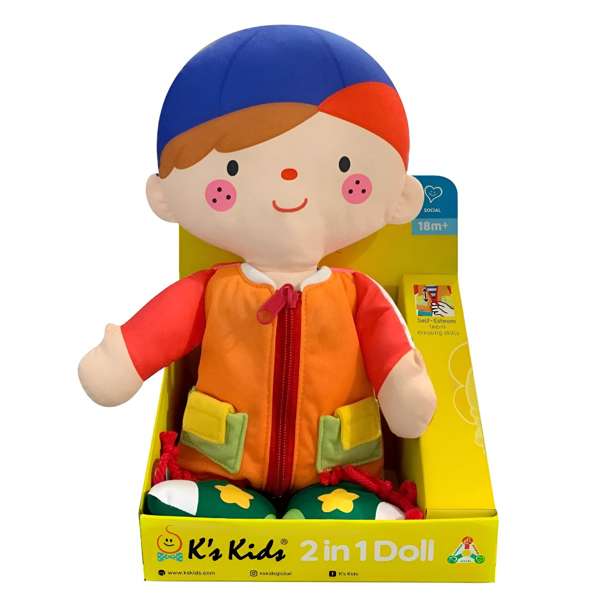 K's Kids 2 In 1 Wayne & Julia Dress Up Doll