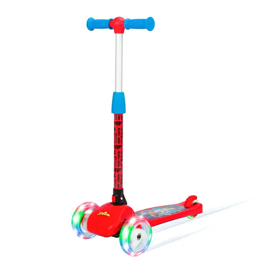 SPARTAN 3-WHEEL LED FOLDING SCOOTER - SPIDERMAN