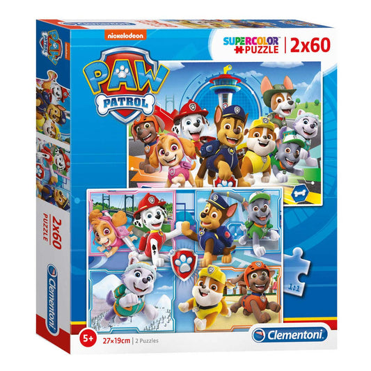 CLEMENTONI PAW PATROL - 2 X 60 PCS PUZZLE