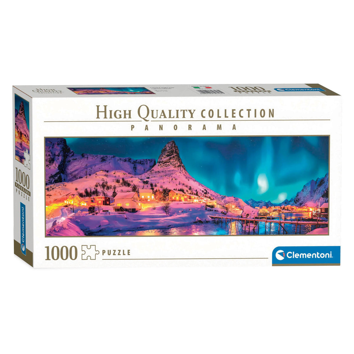 CLEMENTONI COLOR NIGHT OVER LOFOTEN ISLAND - 1000 PCS PUZZLE
