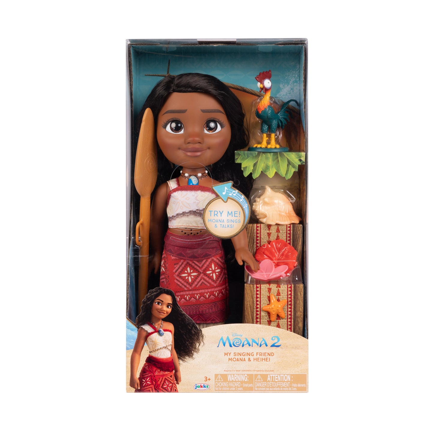 DISNEY MOANA 2 FEATURE MOANA DOLL SINGING BATTERY OPERATED