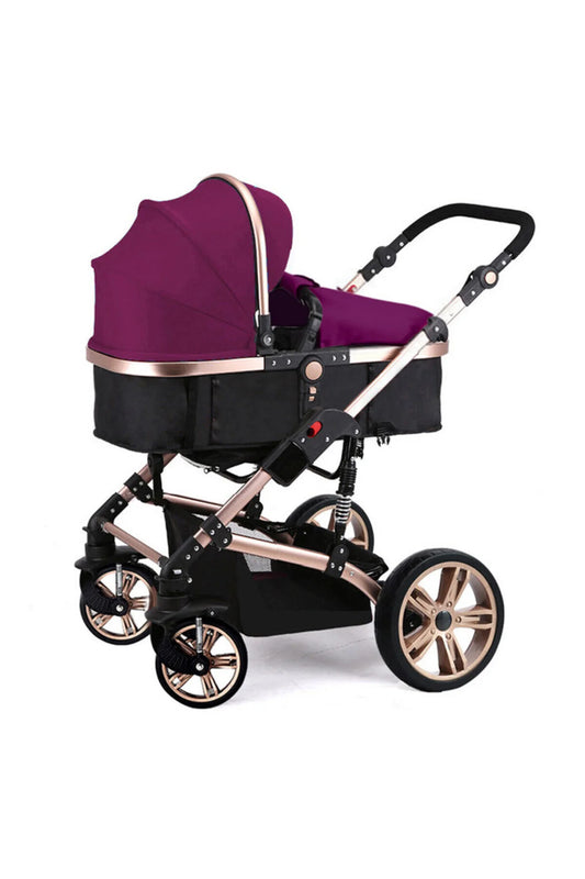 Teknum 3 in 1 Pram Stroller-Story-Wine