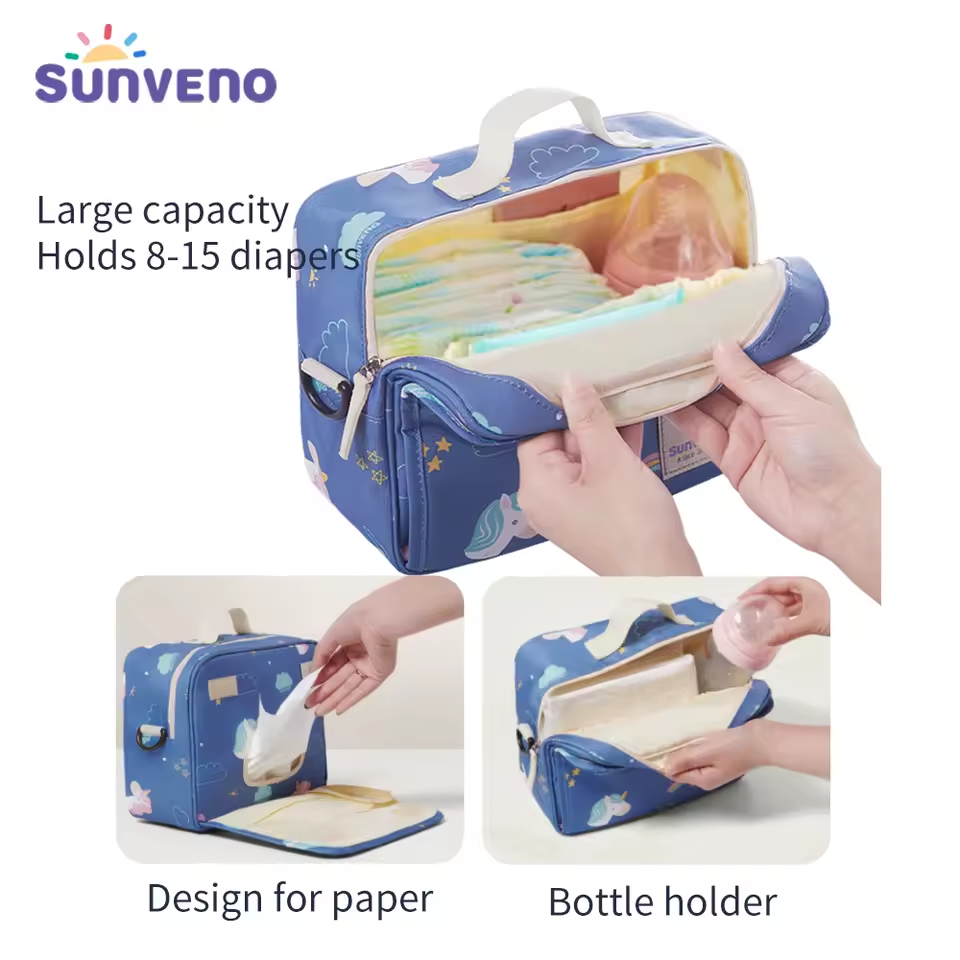Sunveno Diaper Changing Clutch Kit Large - Blue