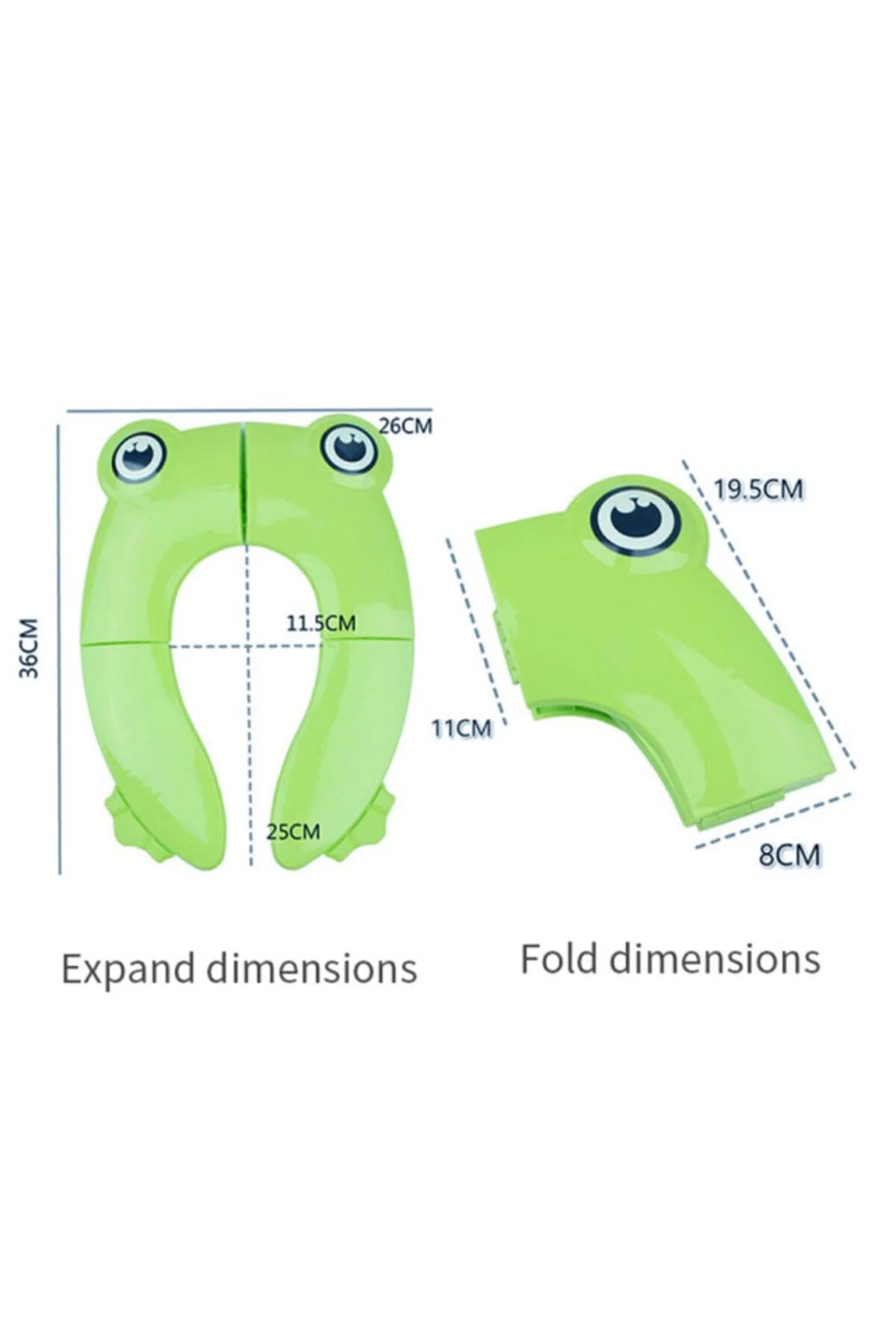Eazy Kids Foldable Travel Potty with Carry Bag - Green