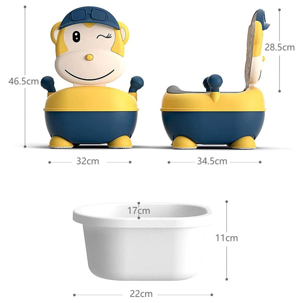 Eazy Kids Monkey Potty - Yellow