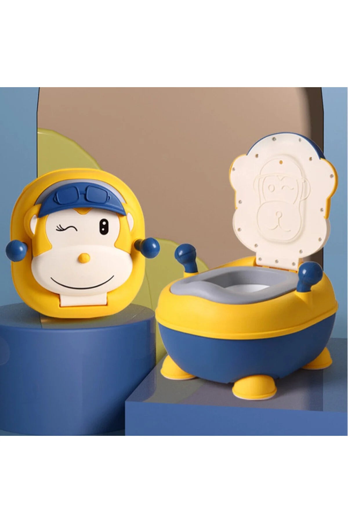 Eazy Kids Monkey Potty - Yellow