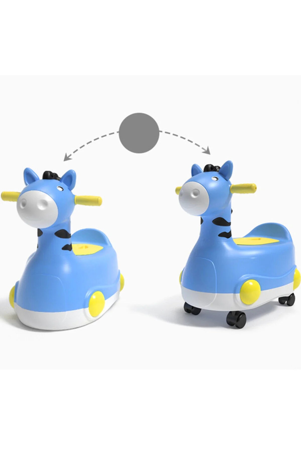 Eazy Kids Horse Potty Car - Blue