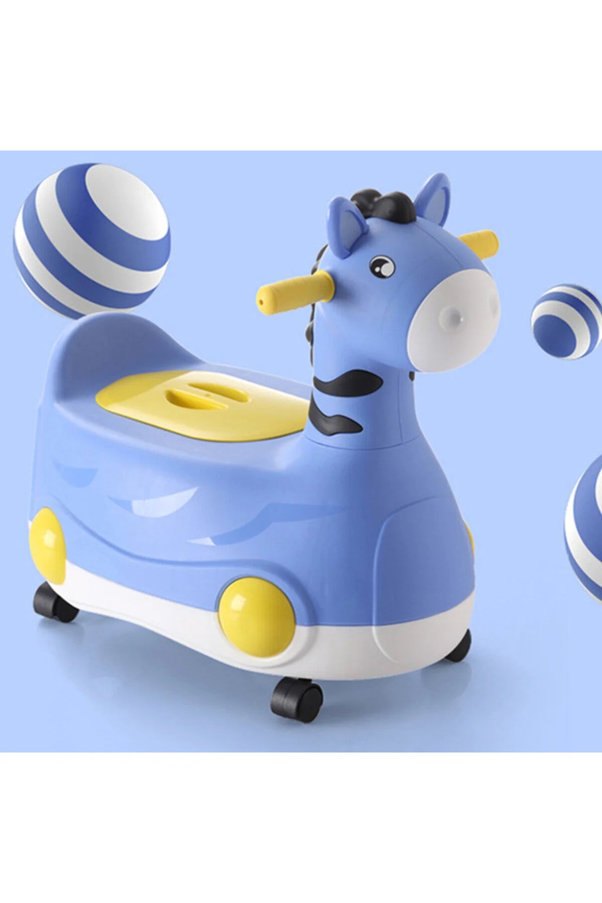 Eazy Kids Horse Potty Car - Blue