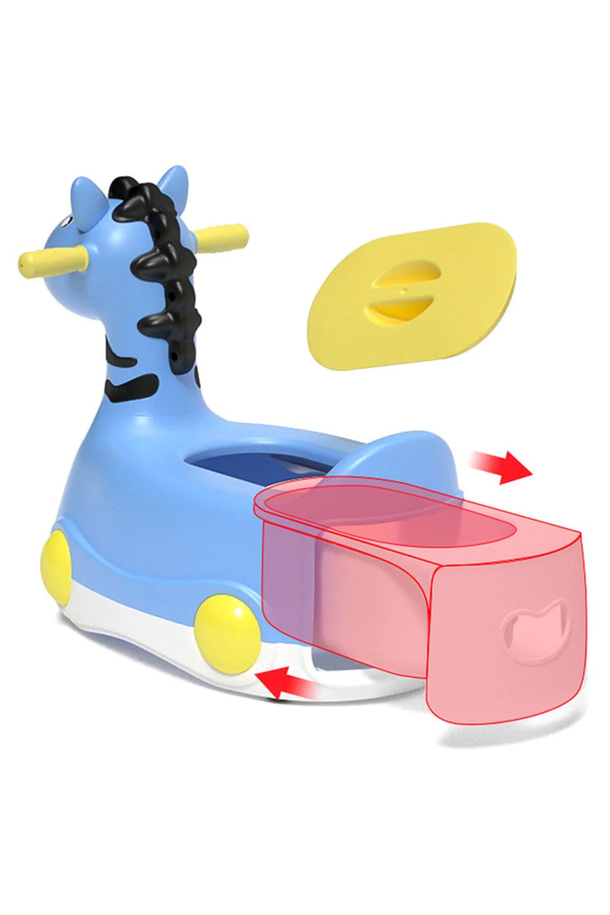 Eazy Kids Horse Potty Car - Blue