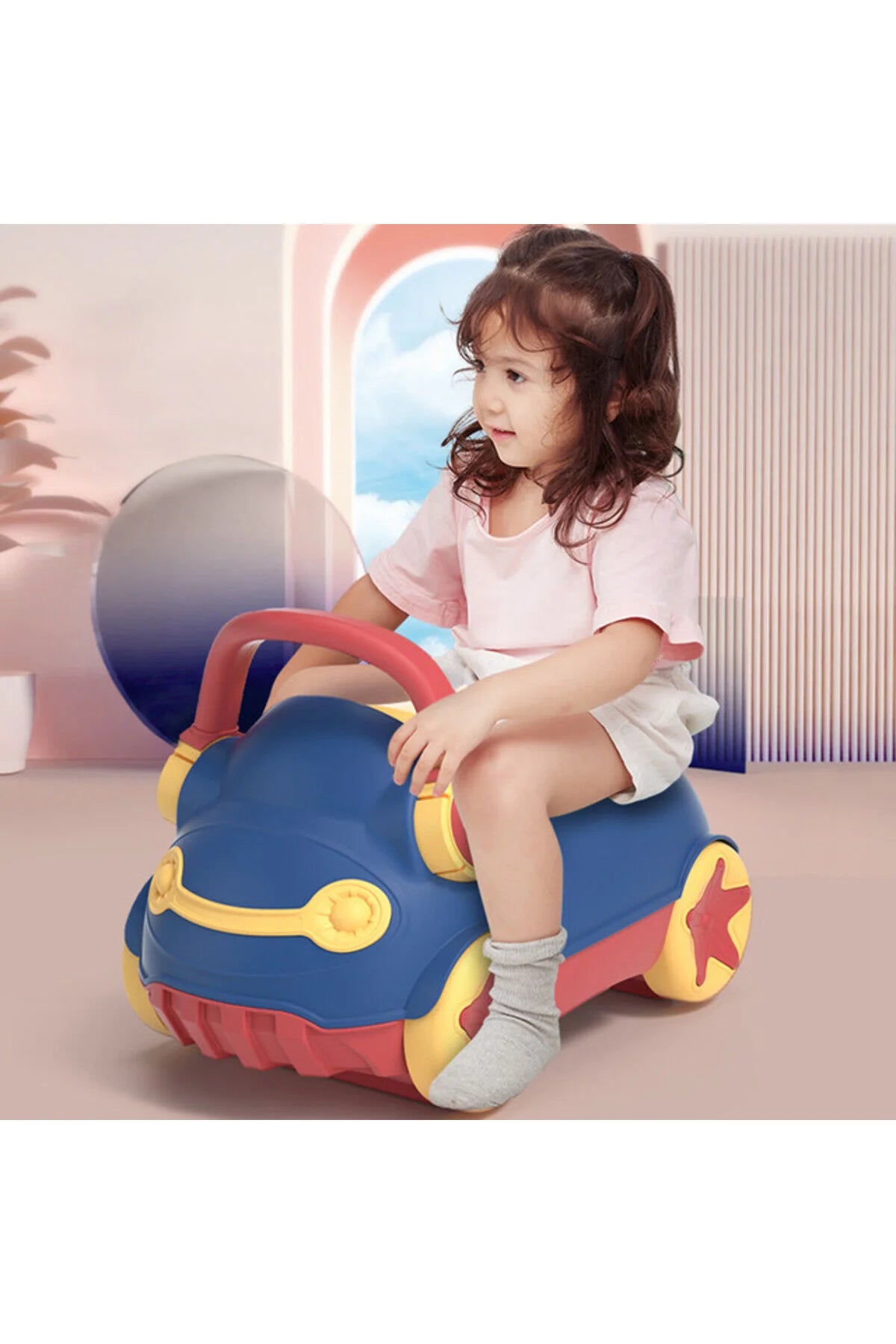 مقعد تدريب إيزي كيدز على شكل سيارة – أزرق