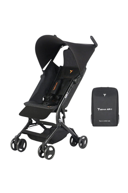 Teknum AIR-1 Travel Stroller w Carry Backpack - Black