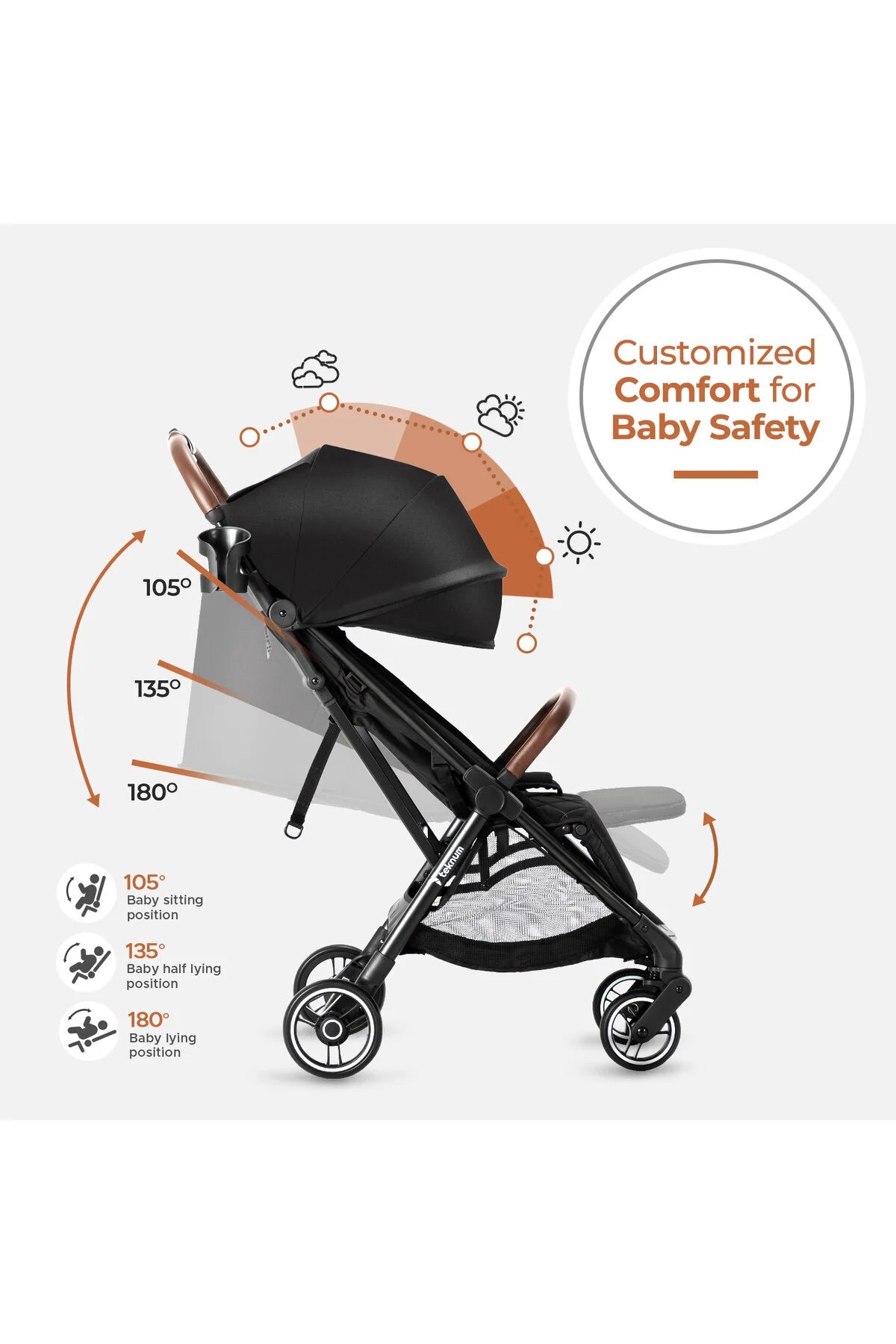 Teknum Travel EXPLORER 2 AutoFold Stroller - Black
