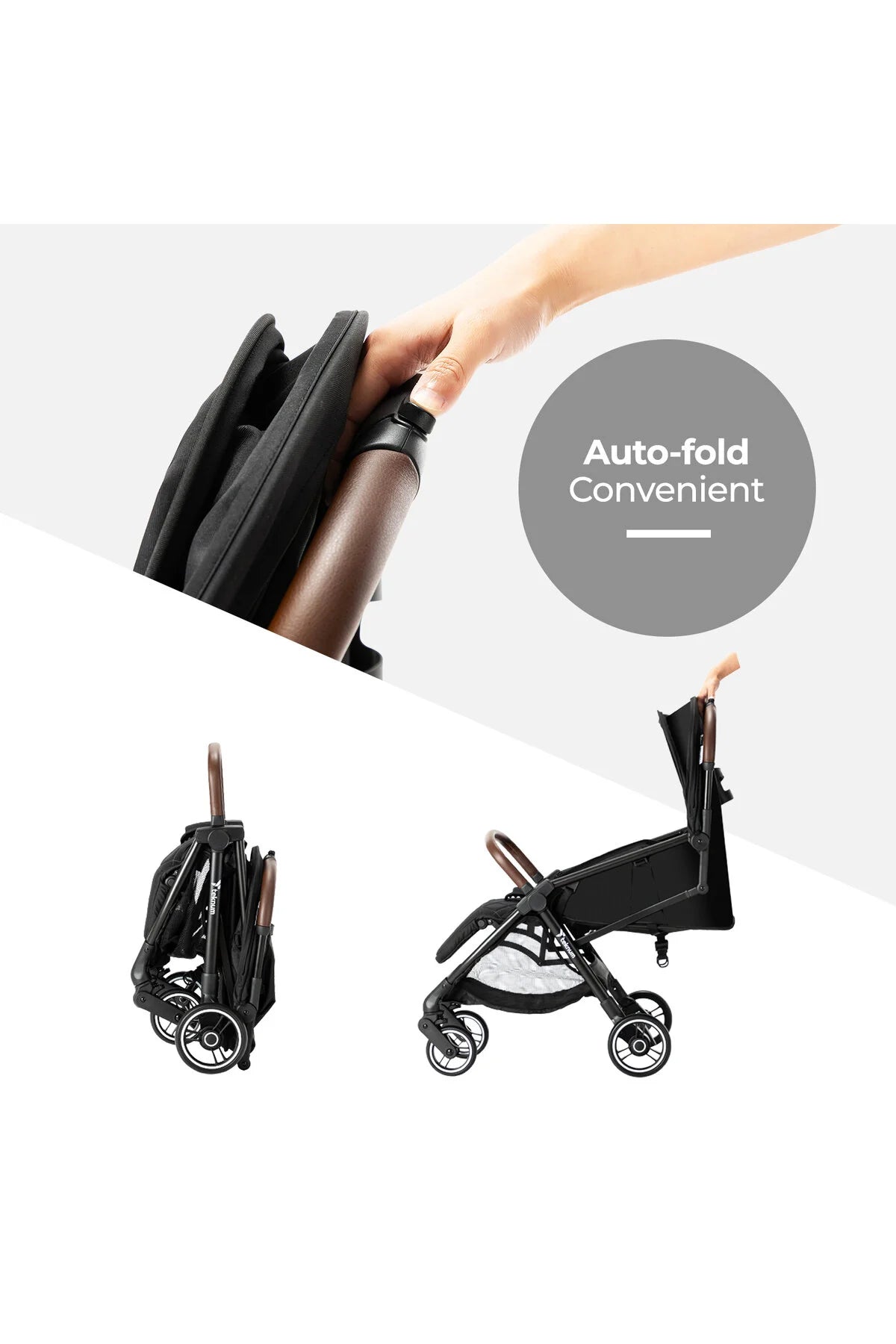 Teknum Travel EXPLORER 2 AutoFold Stroller - Black