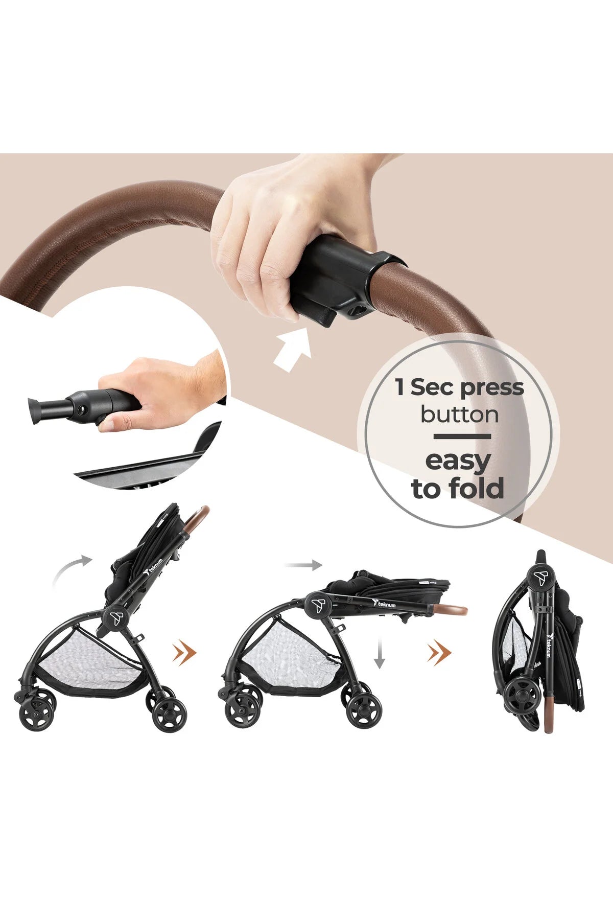 Teknum Travel STROLL 2 Stroller - Black