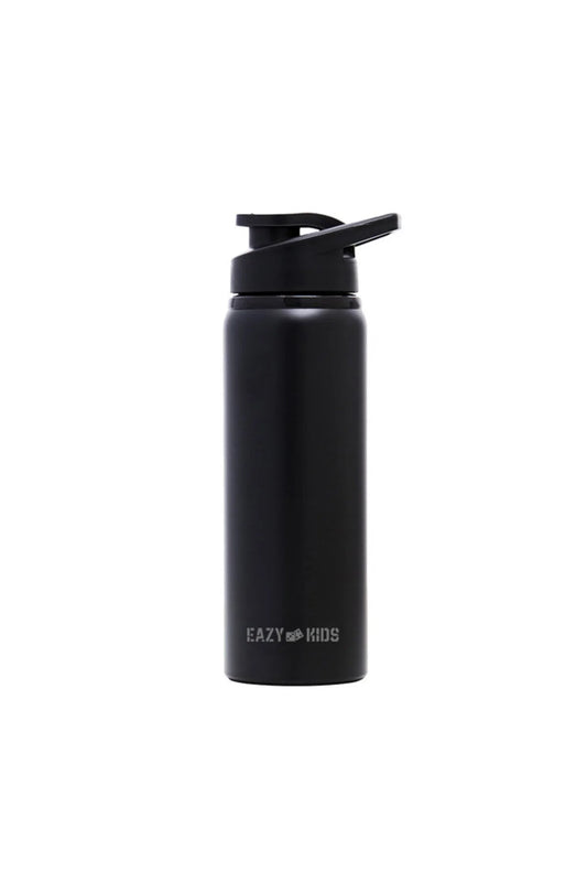 Eazy Kids Stainless Steel Sports Water Bottle - Black 700ml