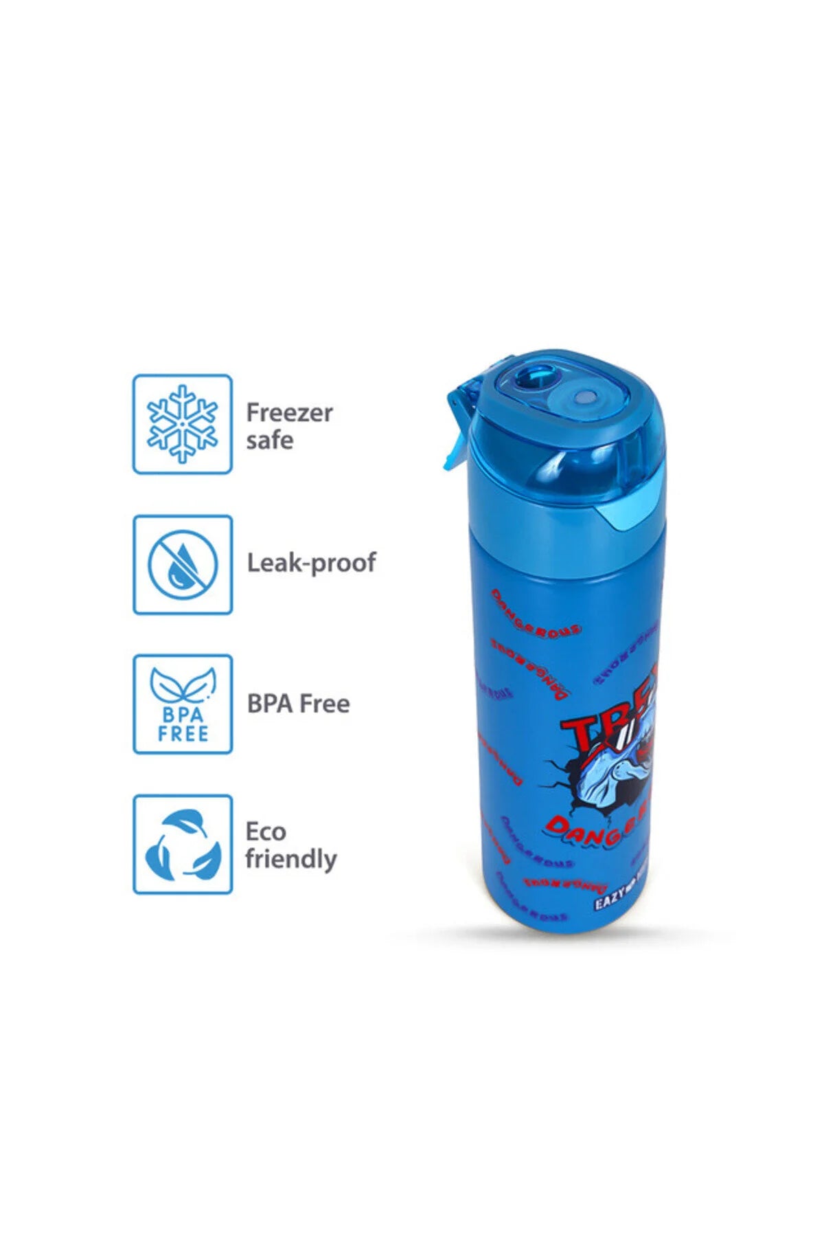 Eazy Kids Insulated Steel Water Bottle w/ Spray Dino - 640ml