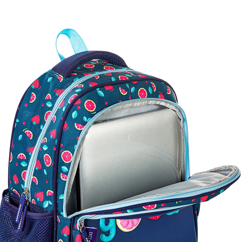 Eazy Kids School Bag w/ Pencil Case 16 - Berry Good Blue
