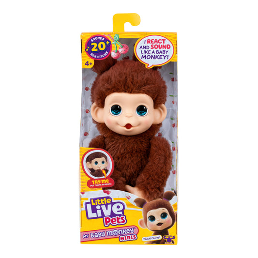 LITTLE LIVE PETS MY BABY S3 MINI MONKEY - CHIKKI CHERRI
