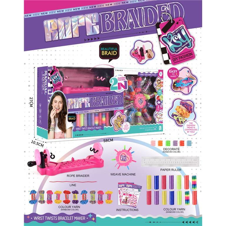 Diy Rope Braiding Machine 2-In-1 Set
