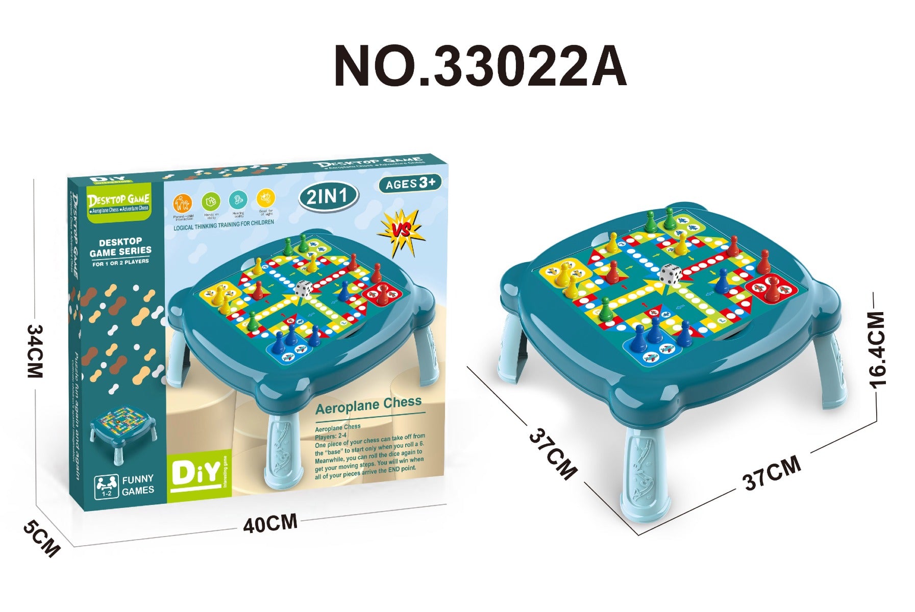 2 in 1 Desktop Flying Adventure Ludo
