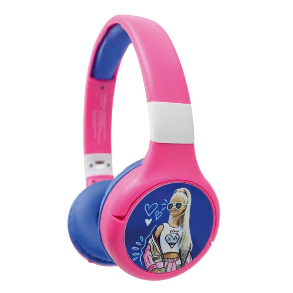 Lexibook - Barbie 2 In 1 Bluetooth And Wired Comfort Foldable Headphone