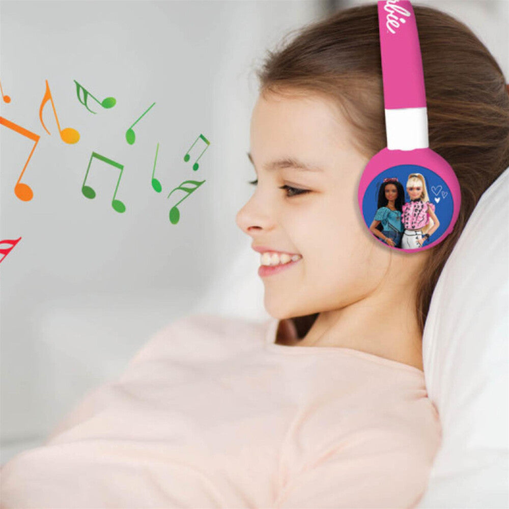 Lexibook - Barbie 2 In 1 Bluetooth And Wired Comfort Foldable Headphone