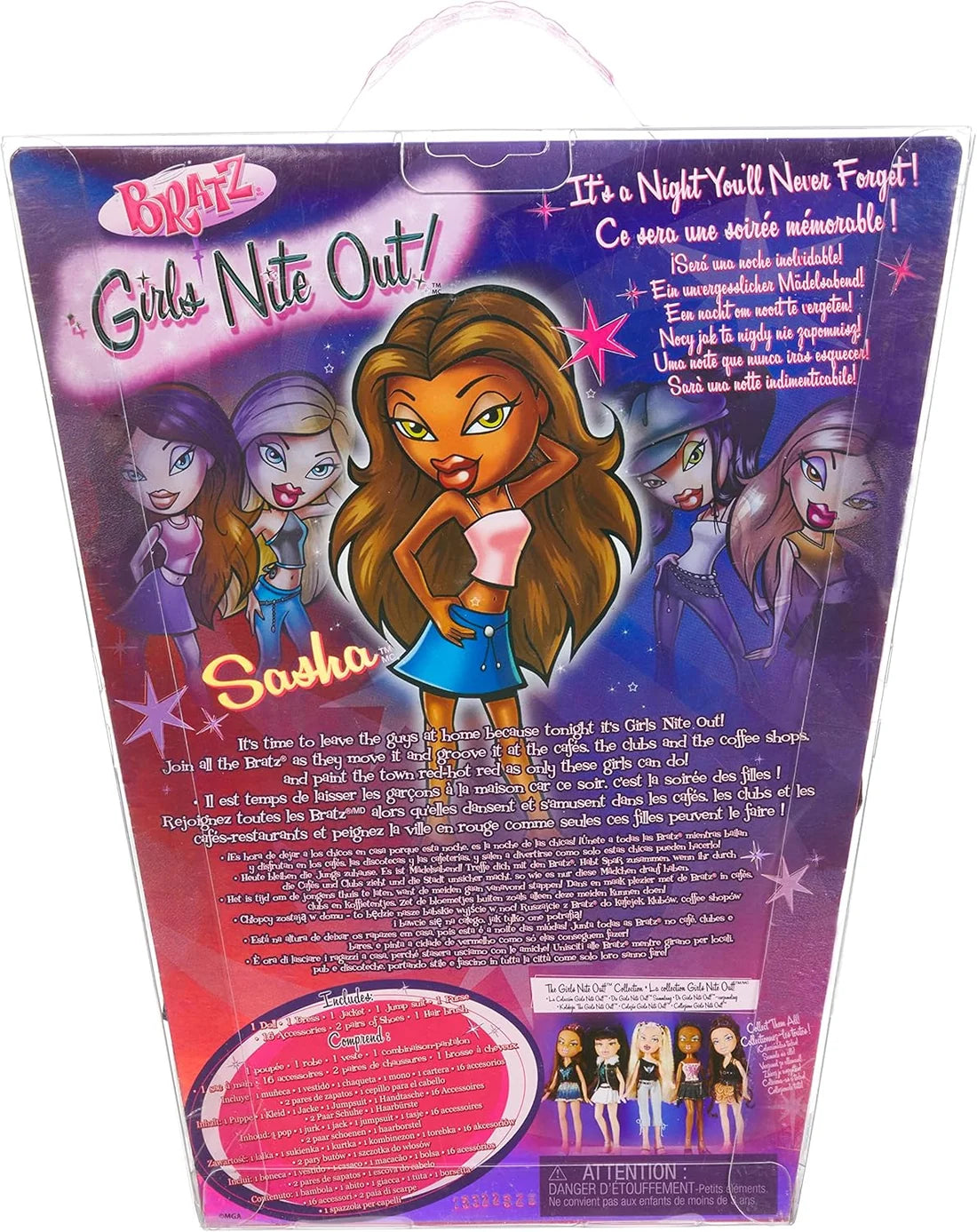دمية براتز ساشا Girls Nite Out – أناقة وإبداع بلا حدود