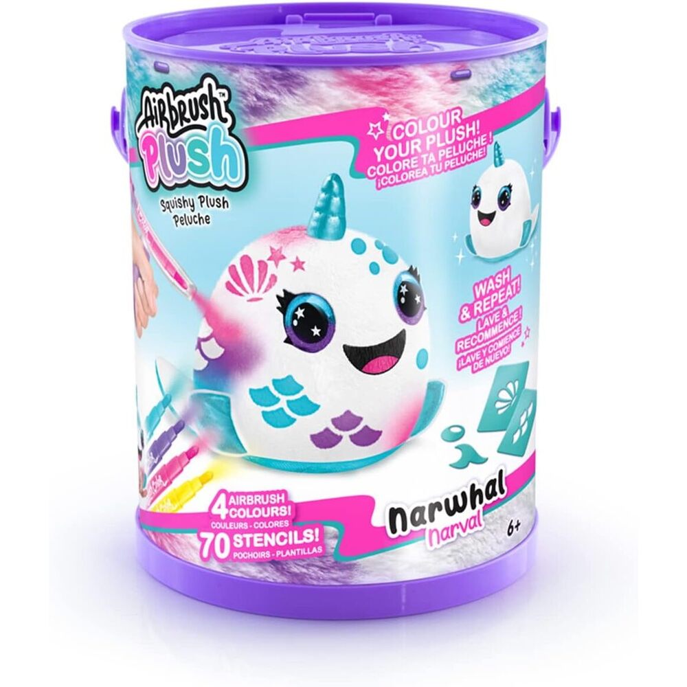 Canal Toys - Canal Toys Airbrush Plush Squish Pals Paint Can
