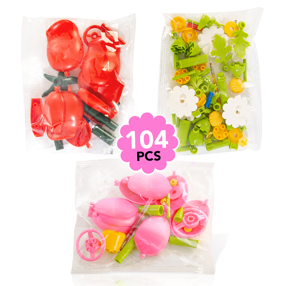 CANAL TOYS FLOWER BRICK PEN 3-PACK