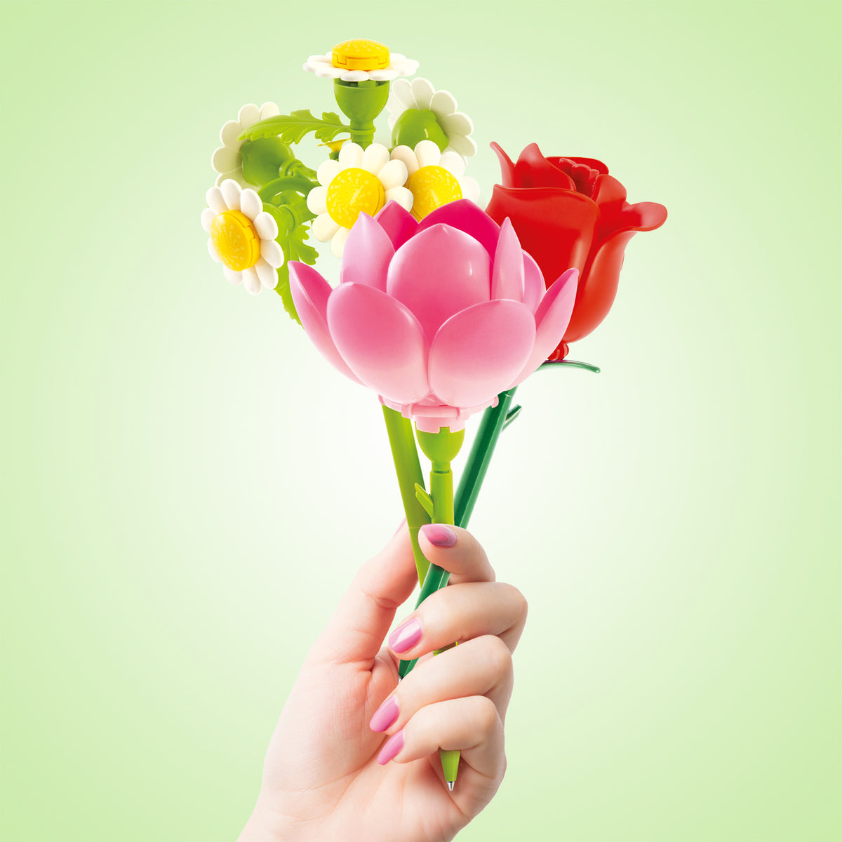 CANAL TOYS FLOWER BRICK PEN 3-PACK