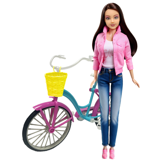 Fulla Doll with Bike Set