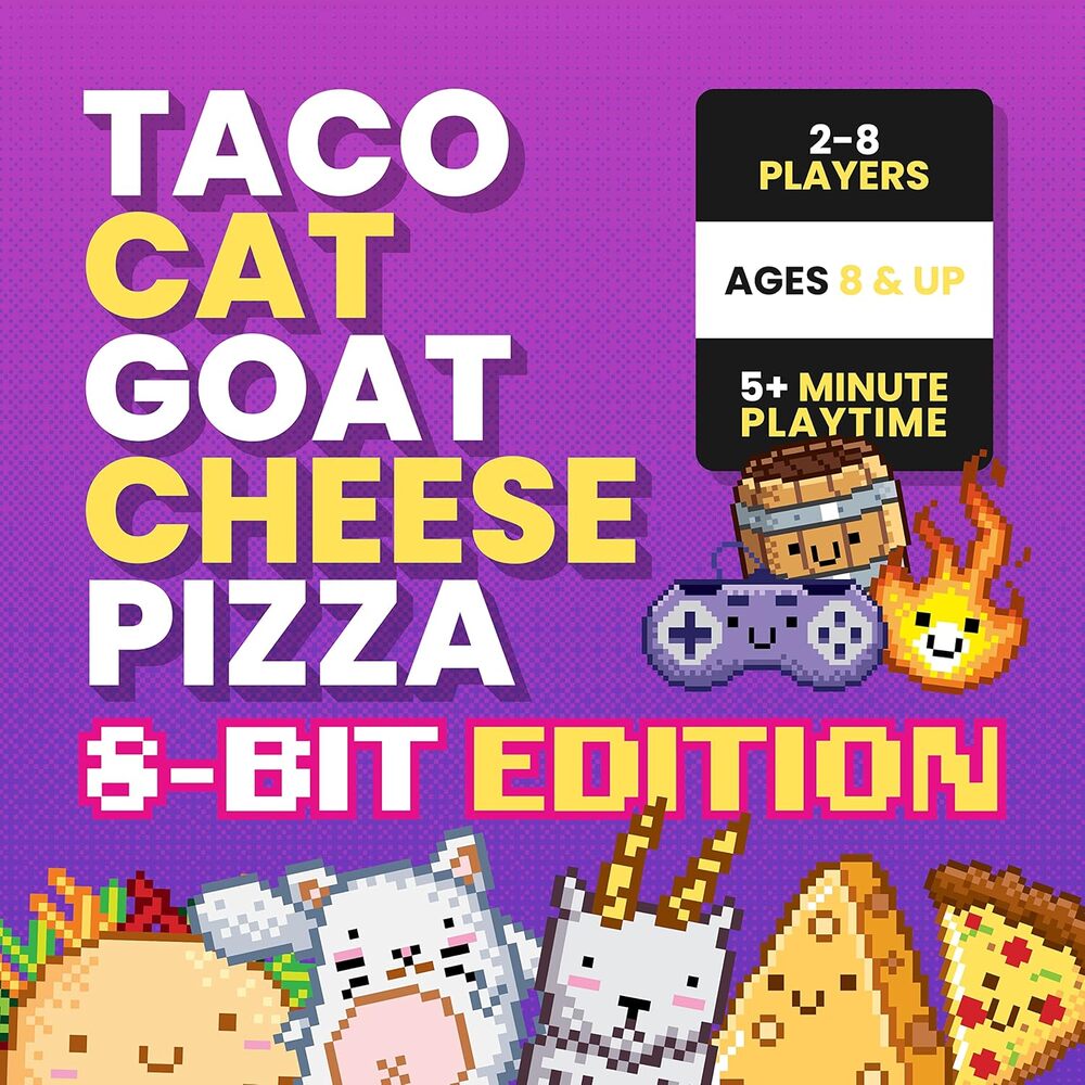 Taco Cat Goat Cheese Pizza (8-Bit) Game (Ar-En)