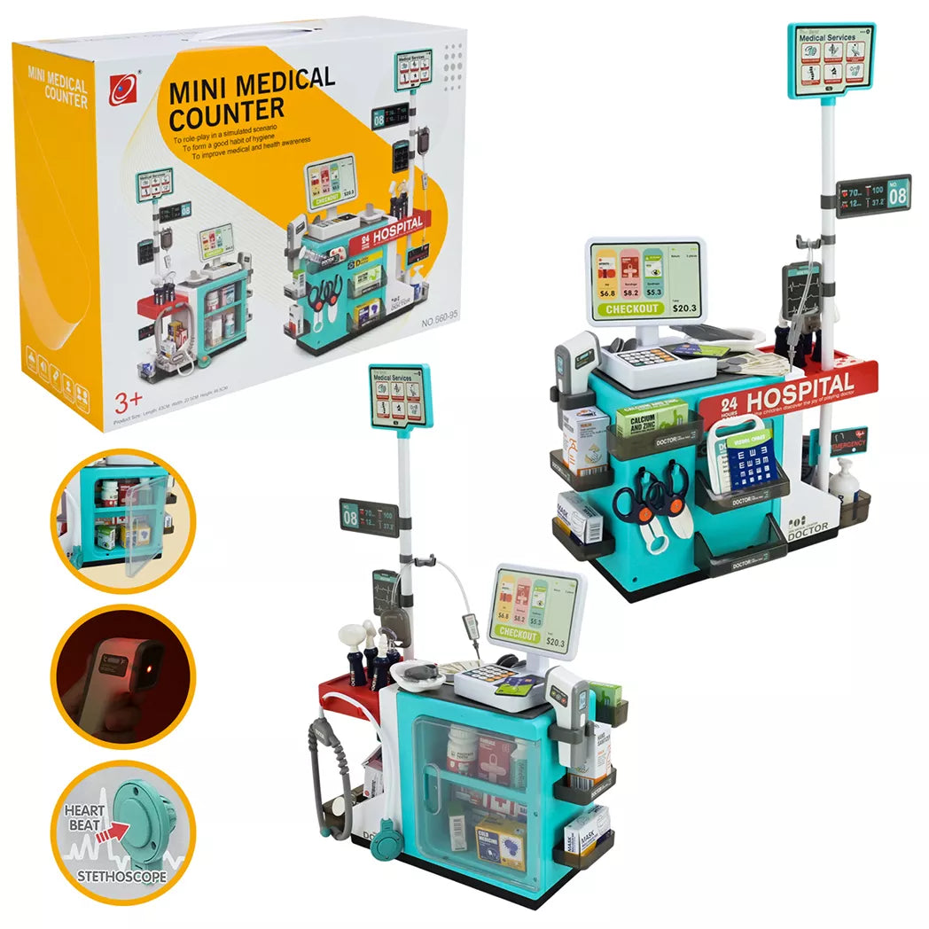 TOYSRE MINI MEDICAL COUNTER - BLUE