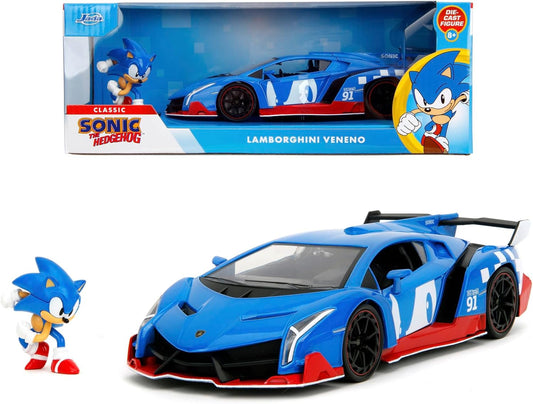 SONIC- SONIC & LAMBORGHINI VENENO (1:24)