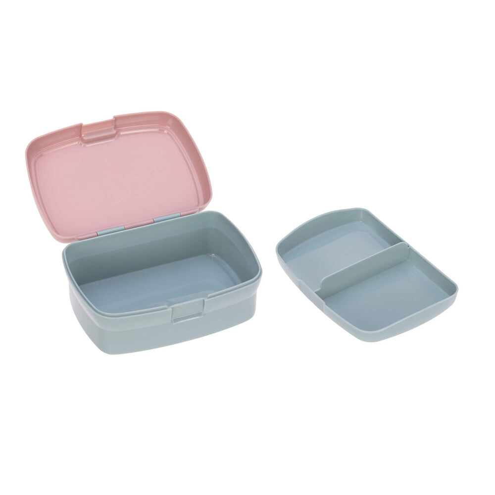 Lassig - Lassig Lunch Set About Friends-Lunchbox And Drinking Bottle-Pink Chinchilla