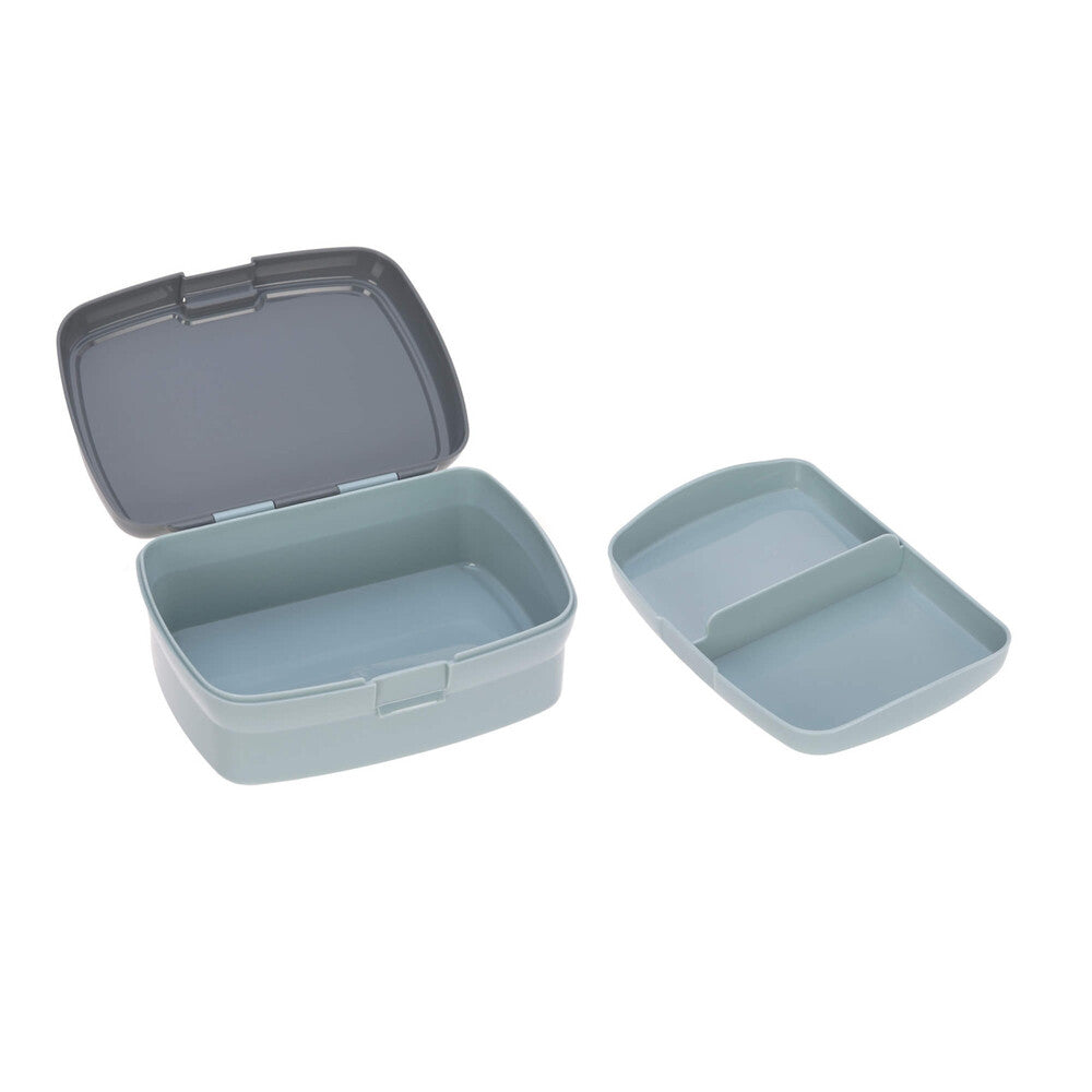 Lassig - Lassig Lunch Set About Friends-Lunchbox And Drinking Bottle-Gray
