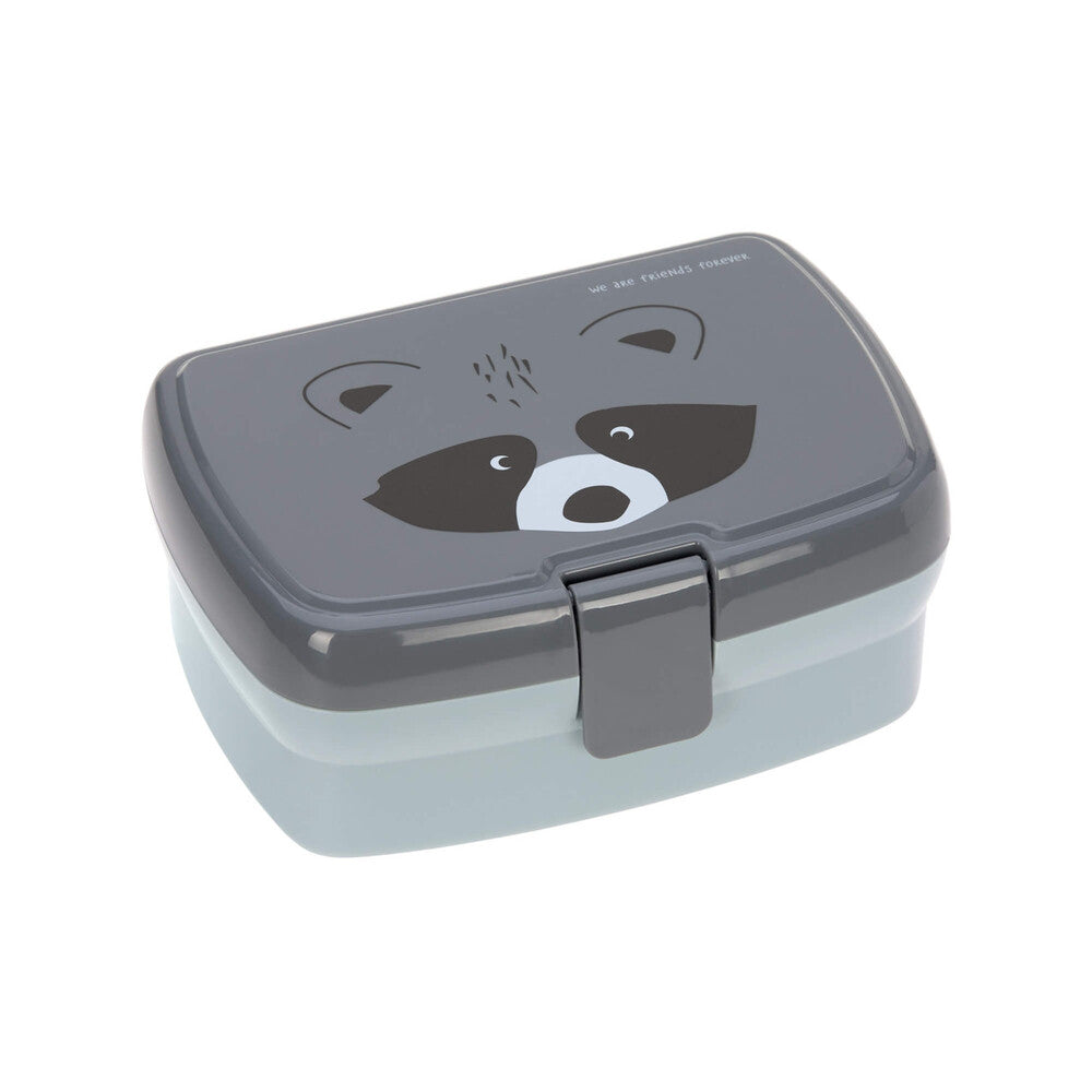Lassig - Lassig Lunch Set About Friends-Lunchbox And Drinking Bottle-Gray