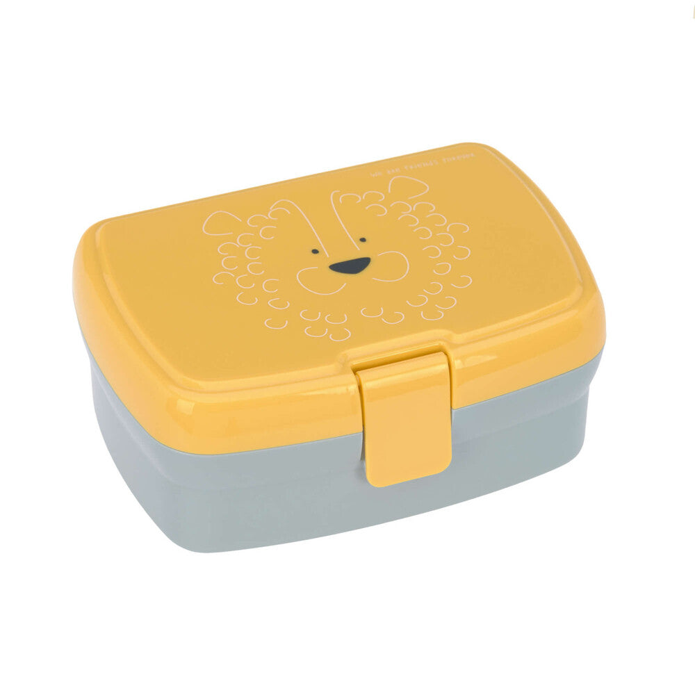 Lassig - Lassig Lunch Set About Friends-Lunchbox And Drinking Bottle-Lemon