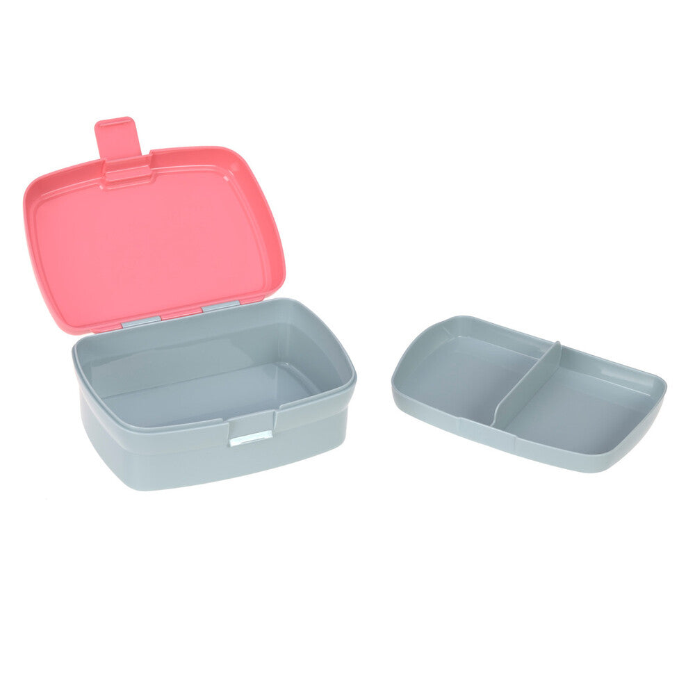 Lassig - Lassig Lunch Set About Friends-Lunchbox And Drinking Bottle-Pink Dino Rose