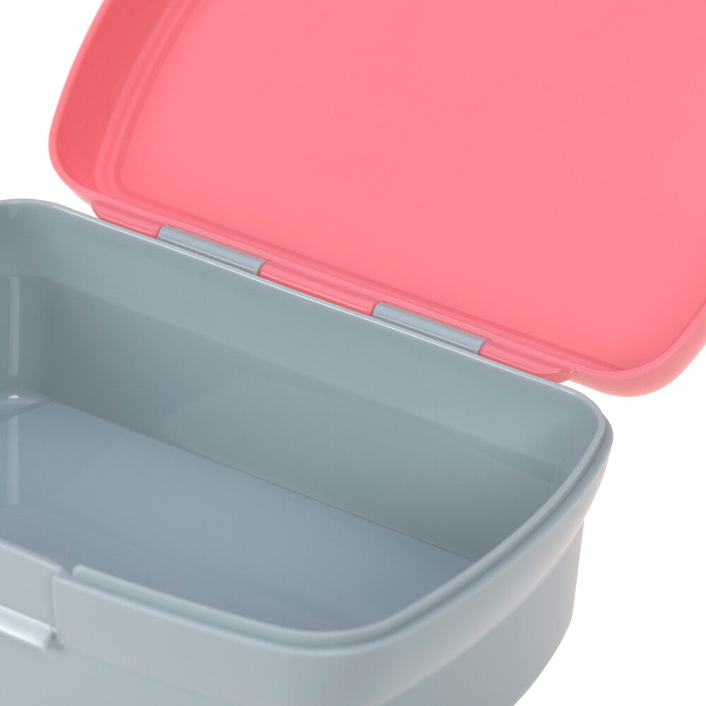 Lassig - Lassig Lunch Set About Friends-Lunchbox And Drinking Bottle-Pink Dino Rose