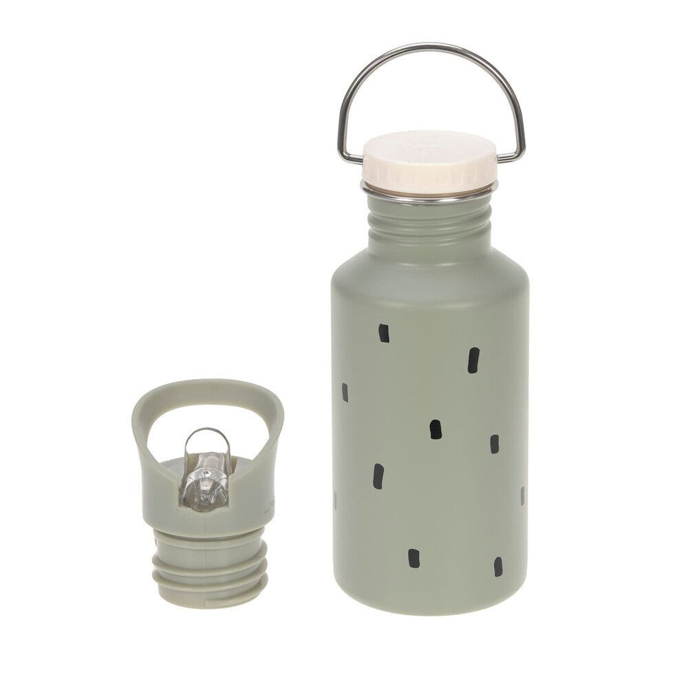 Lassig - Bottle Stainless Steel Happy Prints - Light Olive
