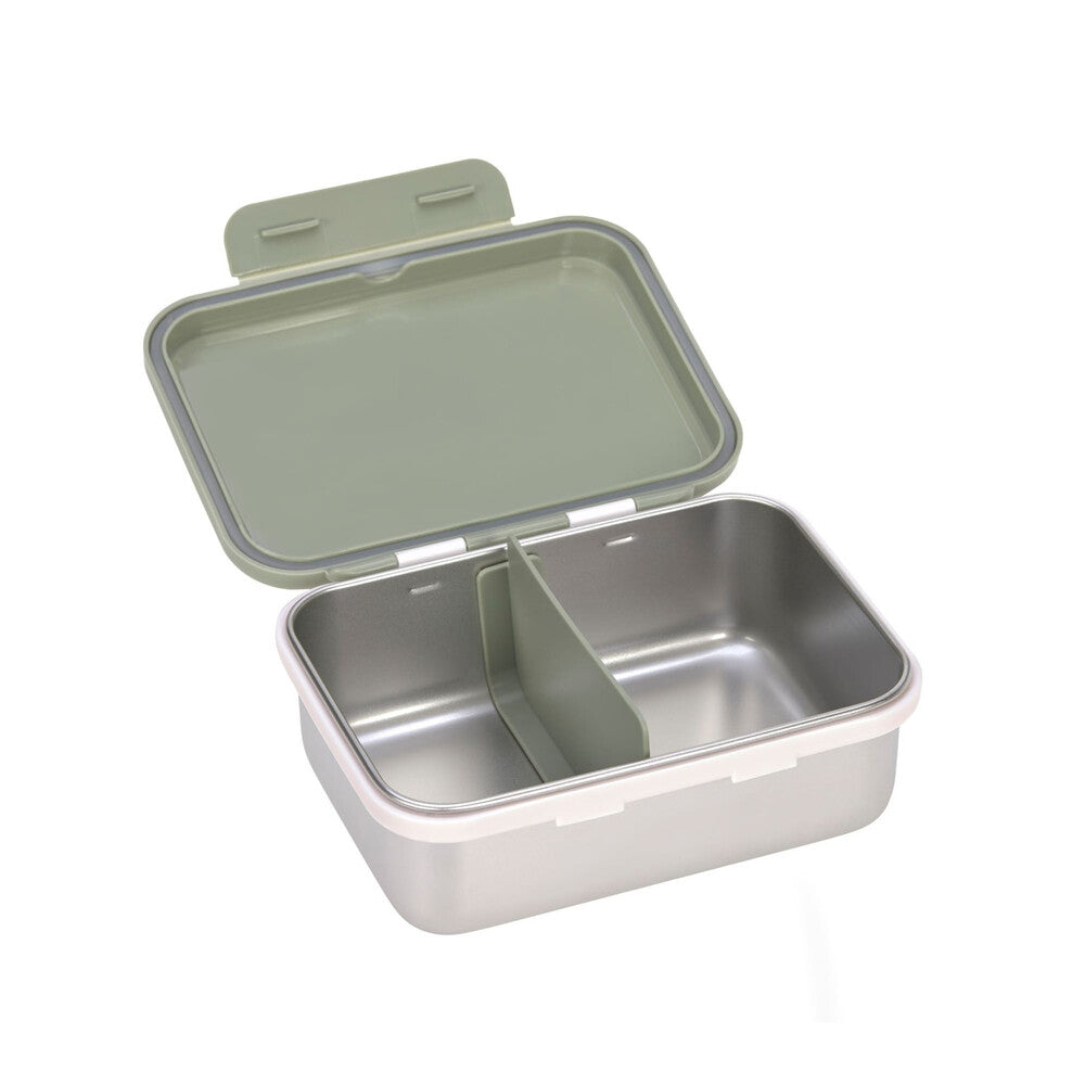 Lassig - Lunchbox Stainless Steel Happy Prints - Light Olive