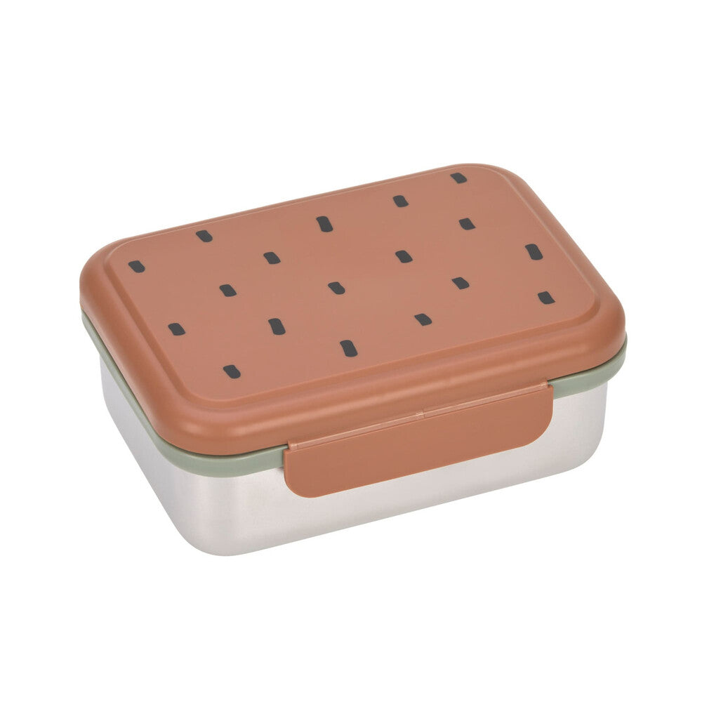 Lassig - Lunchbox Stainless Steel Happy Prints - Caramel