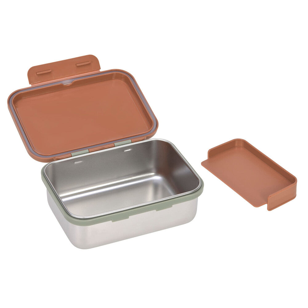 Lassig - Lunchbox Stainless Steel Happy Prints - Caramel