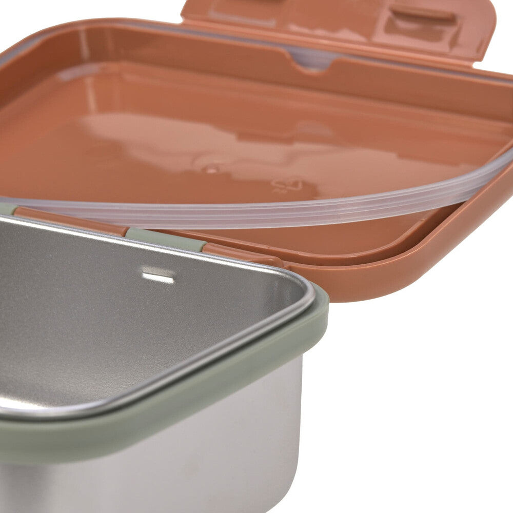 Lassig - Lunchbox Stainless Steel Happy Prints - Caramel