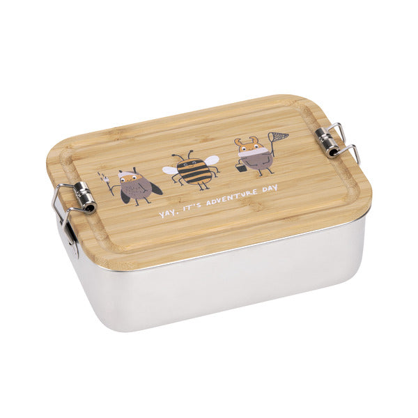 Lassig - Lassig Lunchbox Stainless Steel Bamboo-Nature