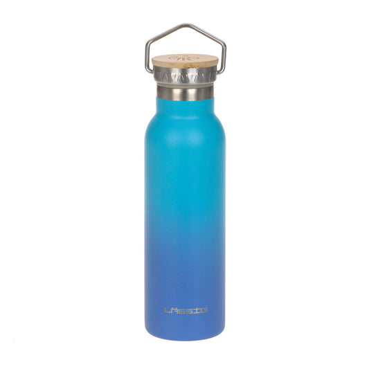 Lassig - Lassig Double Walled Bottle Stainless Steel Unique 460 Ml-Blue